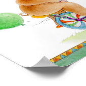 Affiche de cirque fantaisiste pour nurserie rhinoc (Coin)