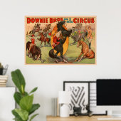Affiche De Cirque Montrant De Nombreux Chevaux Fai (Bureau à domicile)