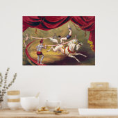 Affiche de cirque montrant l'acrobate se produisan (Cuisine)