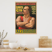 Affiche De Cirque Montrant Louis Cyr Aux Armoiries (Cuisine)