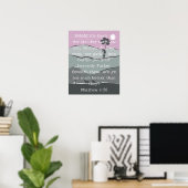 Affiche de citation biblique chrétienne fantaisist (Bureau à domicile)