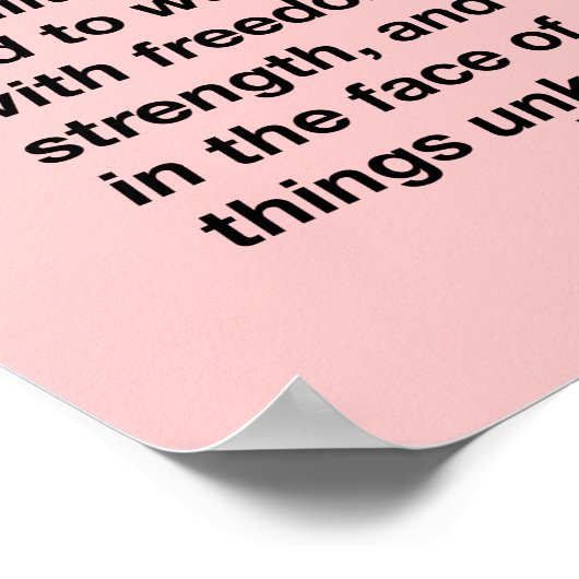 Affiche de citation bravoure (Coin)