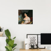 Affiche de citation célèbre de Dolly Madison Où je (Bureau à domicile)