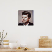 Affiche de citation célèbre de JFK REparez le toit (Cuisine)