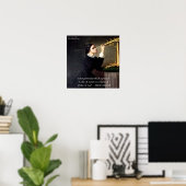 Affiche de citation célèbre de Maria Mitchell "Nat (Bureau à domicile)