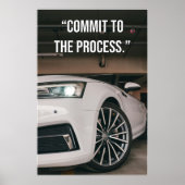 Affiche de citation « Commit to the Process » (Devant)
