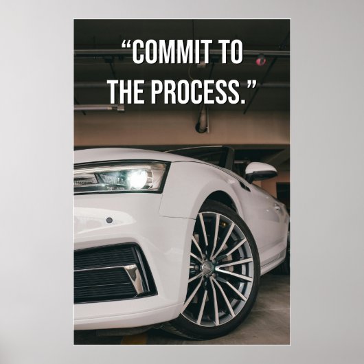 Affiche de citation « Commit to the Process » (Devant)