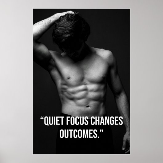 Affiche de citation – Concentration silencieuse ch (Devant)