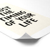 Affiche de citation Confiance dans le Timing de Vo (Coin)