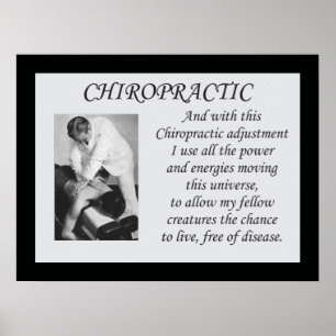 Affiche de citation d'ajustement de chiropractie