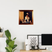 Affiche de citation d'amour "Aimée par ma femme" d (Bureau à domicile)