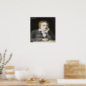 Affiche de citation d'amour de John Keats "Baisers (Cuisine)