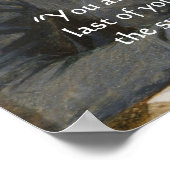 Affiche de citation d'amour de John Keats "Baisers (Coin)