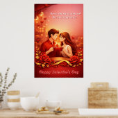 Affiche de citation d'amour de la Saint-Valentin (Cuisine)