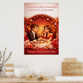 Affiche de citation d'amour de la Saint-Valentin (Cuisine)