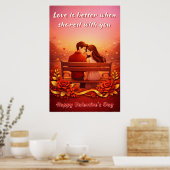 Affiche de citation d'amour de la Saint-Valentin (Cuisine)