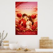 Affiche de citation d'amour pour la Saint-Valentin (Cuisine)
