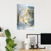 Affiche de citation d'architecture classique Néocl (Bureau à domicile)