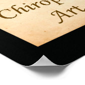 Affiche de citation d'art chiropratique (Coin)