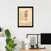 Affiche de citation d'art chiropratique (Bureau à domicile)