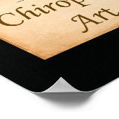 Affiche de citation d'art chiropratique (Coin)