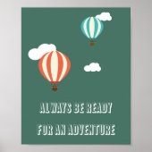 Affiche de citation d'aventure (Devant)