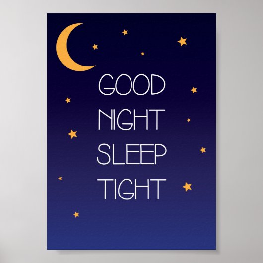 Affiche de citation de bonne nuit (Devant)