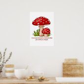 Affiche de citation de champignon fantaisiste - Ci (Cuisine)