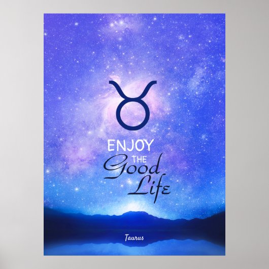 Affiche de citation de ciel étoilé rêveur signe du (Devant)