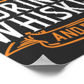 Affiche de citation de cigar et de whisky (Coin)