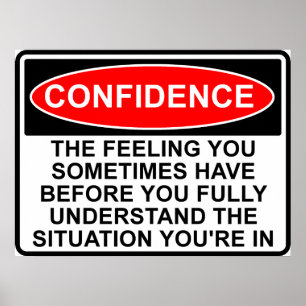 Affiche de citation de confiance Panneau Signe Imp