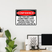 Affiche de citation de confiance Panneau Signe Imp (Bureau à domicile)