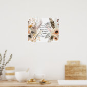 Affiche de citation de foi botanique (Cuisine)