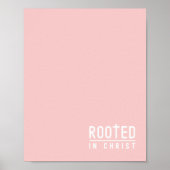 Affiche de citation de foi chrétienne à racines ro (Devant)