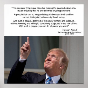 Affiche de citation de Hannah Arendt