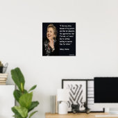 Affiche de citation de Hillary Clinton "Éducation  (Bureau à domicile)
