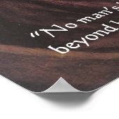 Affiche de citation de John Locke sur l'expérience (Coin)