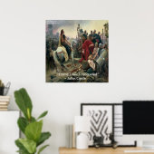 Affiche de citation de Jules César & moi j'ai conq (Bureau à domicile)