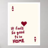 Affiche de citation de la maison As de cœur (Devant)