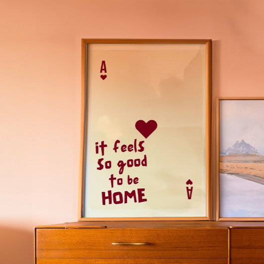 Affiche de citation de la maison As de cœur