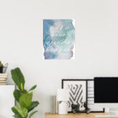 Affiche de citation de l'aquarelle "Faites vos rêv (Bureau à domicile)