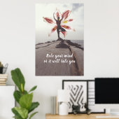 Affiche de citation de méditation de yoga (Bureau à domicile)