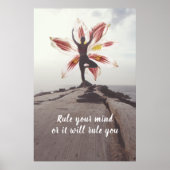 Affiche de citation de méditation de yoga (Devant)