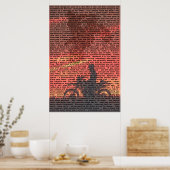 Affiche de citation de moto cross 001 (Cuisine)