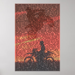 Affiche de citation de moto cross 001