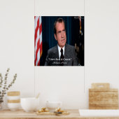 Affiche de citation de Nixon & Pas un escroc (Cuisine)