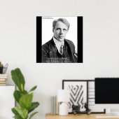 Affiche de citation de Robert Frost sur la route m (Bureau à domicile)