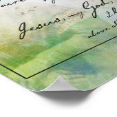 Affiche de citation de Saint Bernadette (Coin)