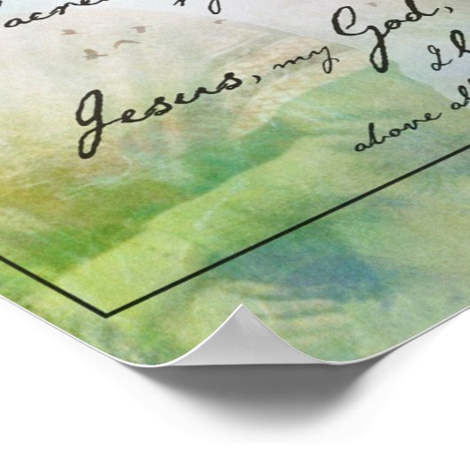 Affiche de citation de Saint Bernadette (Coin)