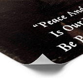 Affiche de citation de Thomas Jefferson "Paix et A (Coin)
